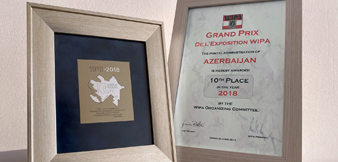 Souvenir sheet “ADR-100” awarded with the Grand Prix