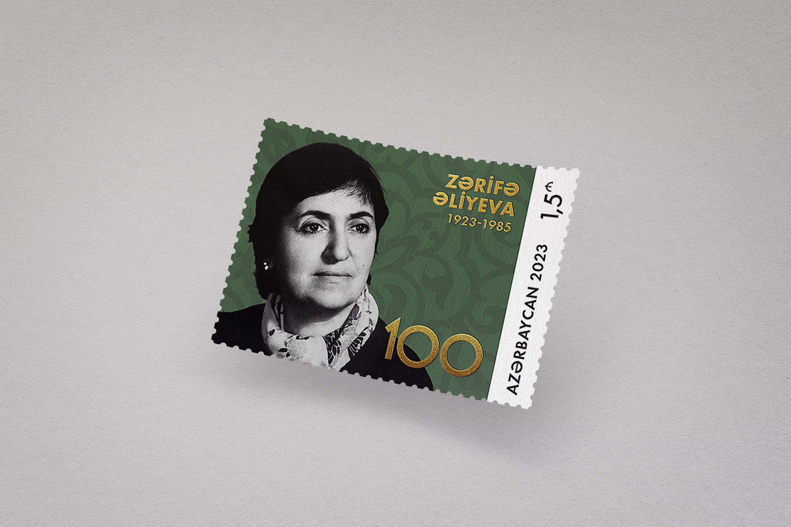 A postage stamp was put into circulation on the occasion of the 100th anniversary of Academician Zarifa Aliyeva
